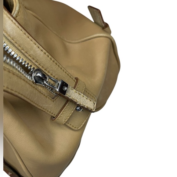 Salvatore Ferragamo Gancini Leather and Suede Expandable Hobo Bag - Picture 10 of 12